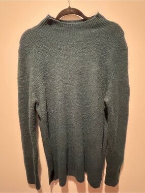 Dark Teal Mock Neck Sweater